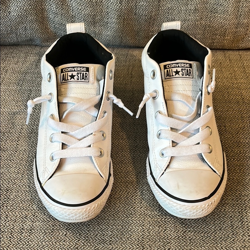 Converse Kids White High-Top Sneakers